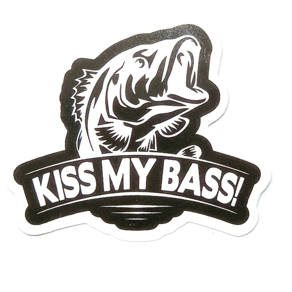 Kiss My Bass Vinyl Sticker